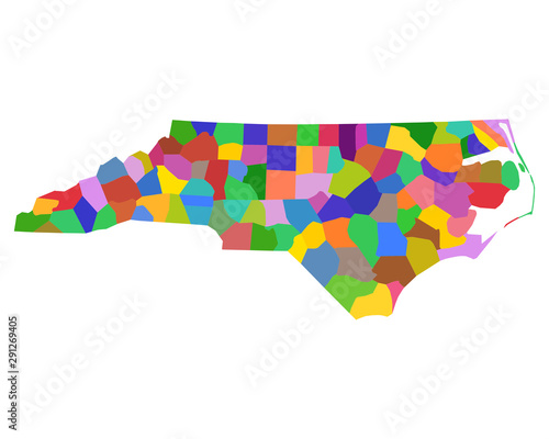Karte von North Carolina