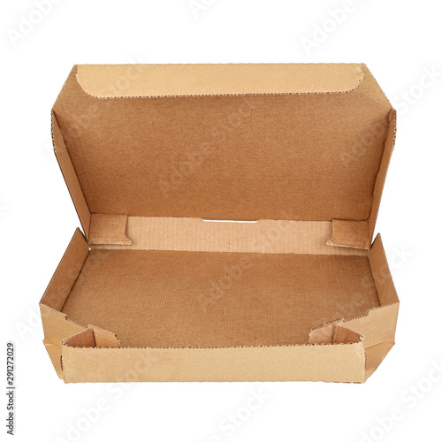 Container for pizza isolated