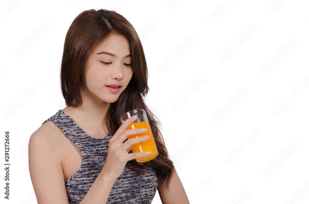 asian Young woman beautiful close up portrait drink juice. Female model happy smile. asian Young woman beautiful close up portrait drink juice. Female model happy smile.