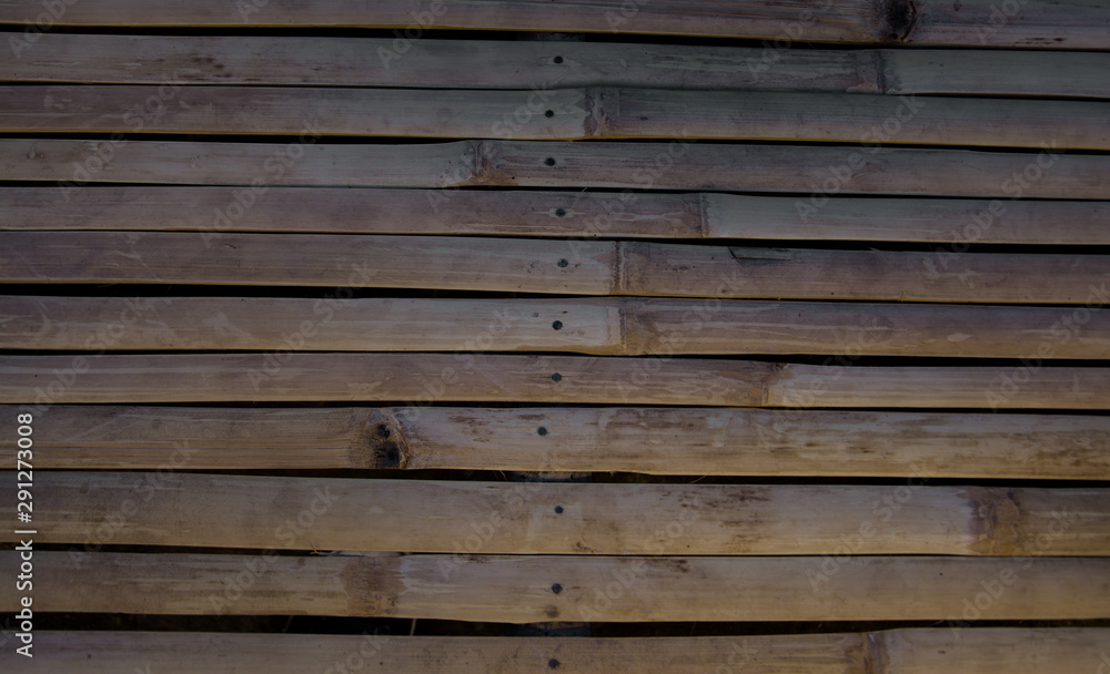 Dry bamboo patterns are commonly made benches in the countryside.