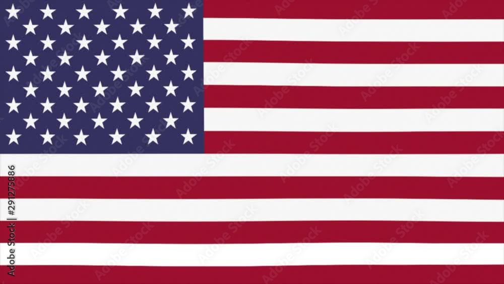 waving flag of United States waving flag of United States