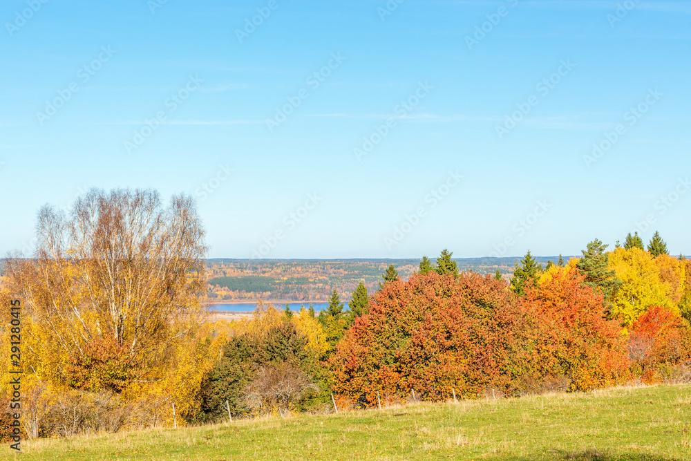 View of landscape in the autumn