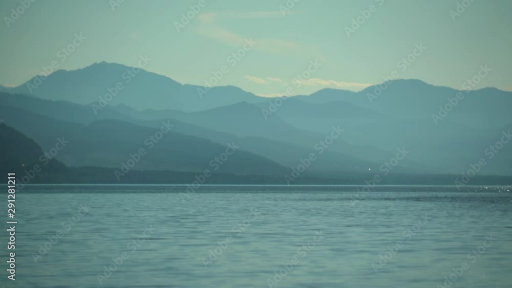Baikal lake blue in the afternoon in summer Baikal lake blue in the afternoon in summer