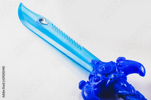 toy sword on a marble background