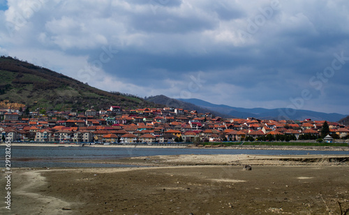 The city of Orsova with the Danube in front of the city photo