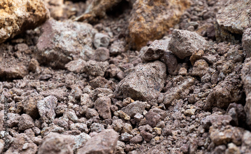 Pile of soil for construction, decorate large buildings, Blank for design.