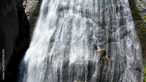 Maiden Braids — falls in upper courses of the Baksan gorge, close to Mount Elbrus, the Caucasian region, Russia.