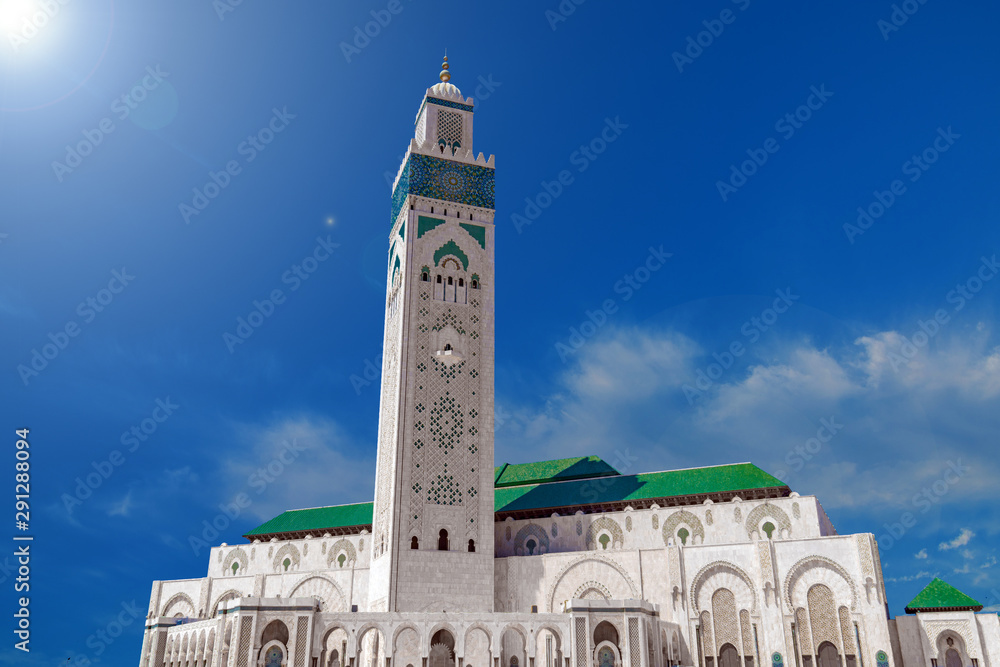 beautiful mosque Hassan second, Casablanca, Morocco - Image