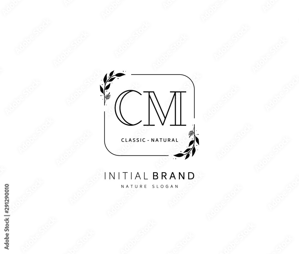 C M CM Beauty vector initial logo, handwriting logo of initial signature, wedding, fashion, jewerly, boutique, floral and botanical with creative template for any company or business. C M CM Beauty vector initial logo, handwriting logo of initial signature, wedding, fashion, jewerly, boutique, floral and botanical with creative template for any company or business.