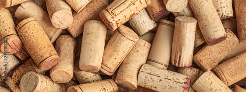 Cuadro en lienzo Wine corks Pattern
