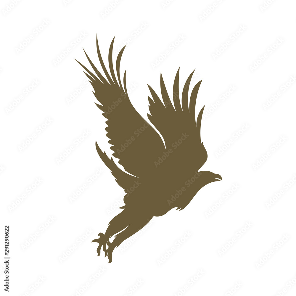 Obraz premium Eagle logo design vector. Eagle logo template illustration