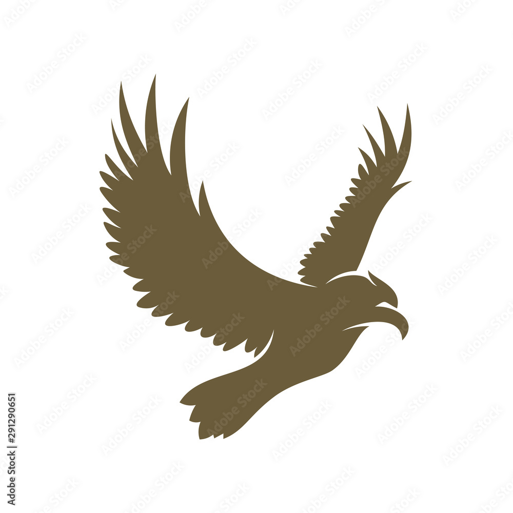 Fototapeta premium Eagle logo design vector. Eagle logo template illustration