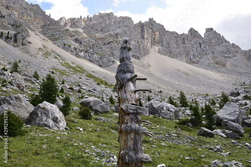 Bild auf Leinwand Latemarwandern