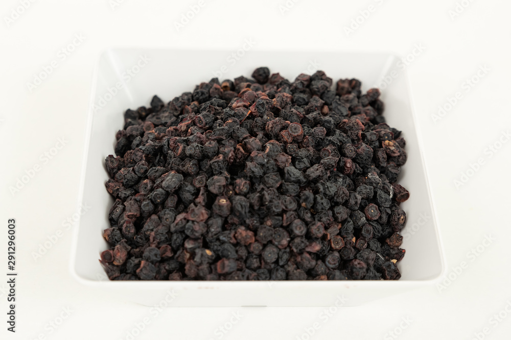 Dried Blueberries In A White Bowl Dried Blueberries In A White Bowl