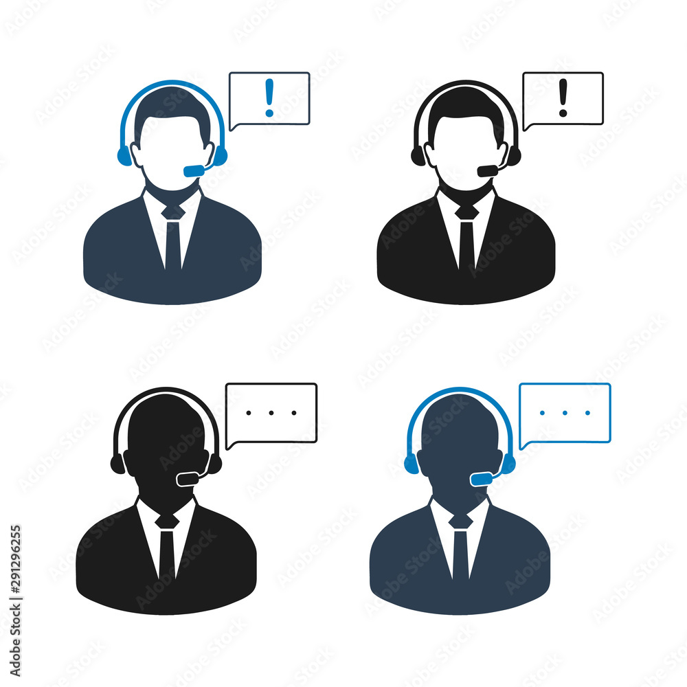 Customer Service Icon set. Flat style vector EPS. Customer Service Icon set. Flat style vector EPS.