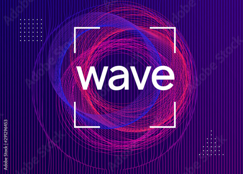 Trance event. Futuristic concert banner design. Dynamic fluid shape and line. Neon trance event flyer. Techno dj party. Electro dance music. Electronic sound. Club fest poster.