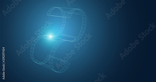 icona, cinema, wireframe