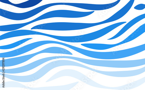 Sea wave layer concept design blue color vector abstract background