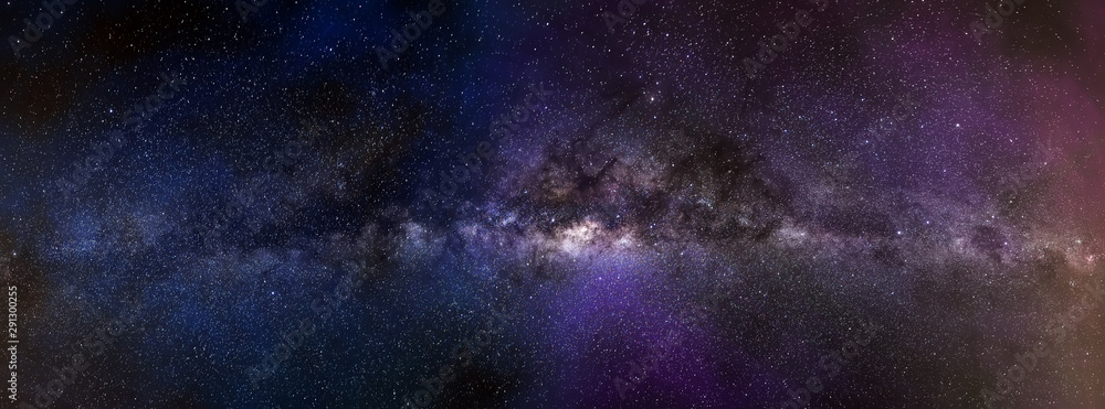 Milky way galaxy panorama