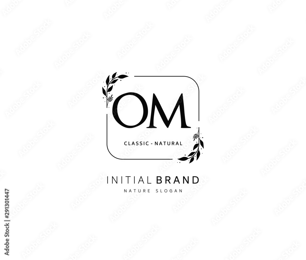 O M OM Beauty vector initial logo, handwriting logo of initial signature, wedding, fashion, jewerly, boutique, floral and botanical with creative template for any company or business. O M OM Beauty vector initial logo, handwriting logo of initial signature, wedding, fashion, jewerly, boutique, floral and botanical with creative template for any company or business.