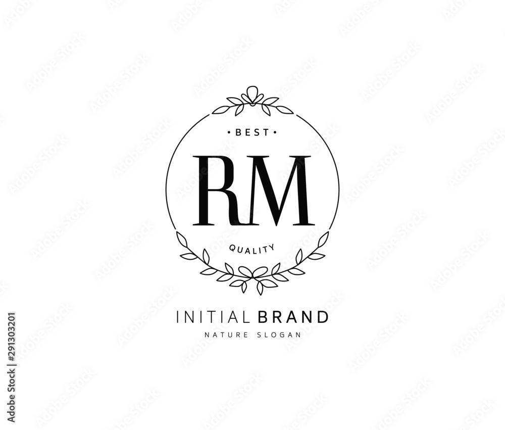 R M RM Beauty vector initial logo, handwriting logo of initial signature, wedding, fashion, jewerly, boutique, floral and botanical with creative template for any company or business. R M RM Beauty vector initial logo, handwriting logo of initial signature, wedding, fashion, jewerly, boutique, floral and botanical with creative template for any company or business.