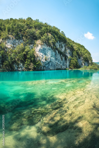 Crystal clear lakes at Plitvice National Park, Croatia.  © Richard Parsons