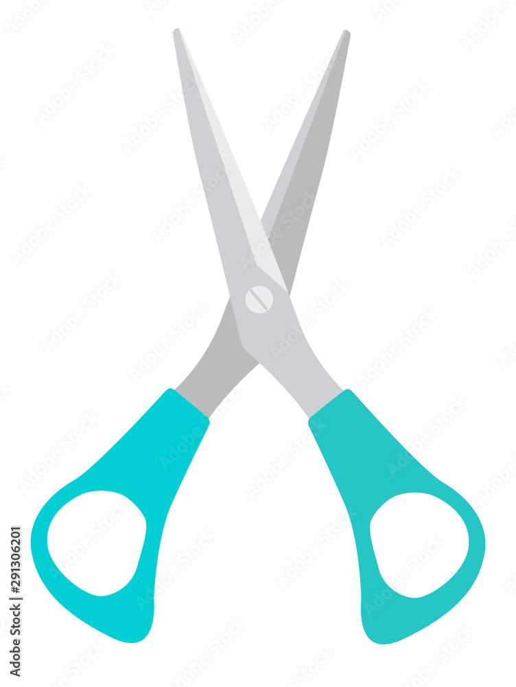 Scissors Icon isolated on white background. Vector Illustration Scissors Icon isolated on white background. Vector Illustration