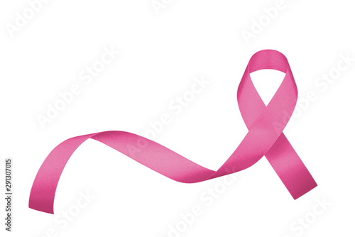 Tela Breast cancer awareness pink ribbon for Wear pink day charity in October for wom