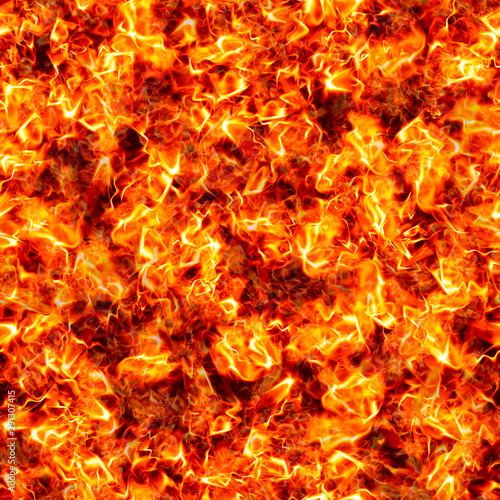 Fotografie fire wall surface with burning flames