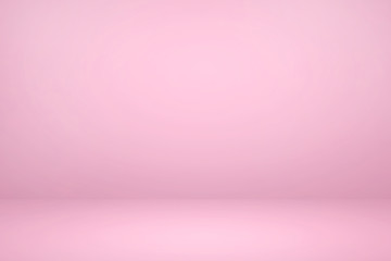 Empty pink studio room with light and shadow abstract background.