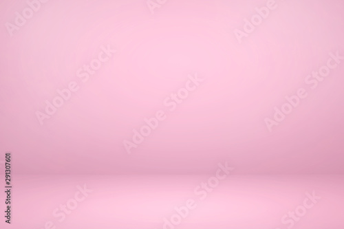 Empty pink studio room with light and shadow abstract background.