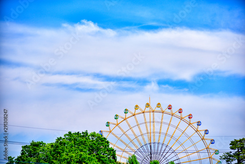 Ferris wheel in Isesaki-city, Japan.