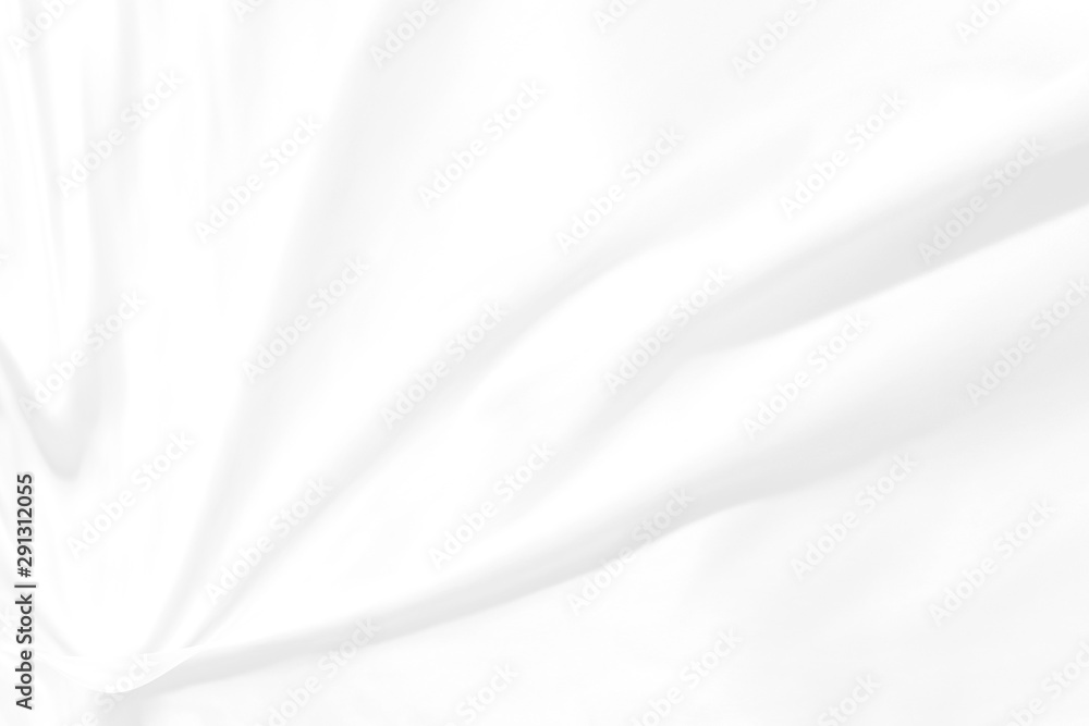 Obraz premium Soft fabric curve abstract copy space white background