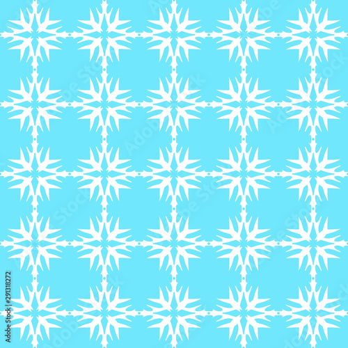 Snowflakes seamless pattern, winter background.