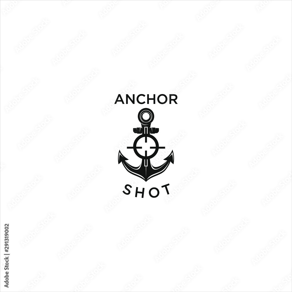 Anchor Boat Ship Marine logo design Anchor Boat Ship Marine logo design