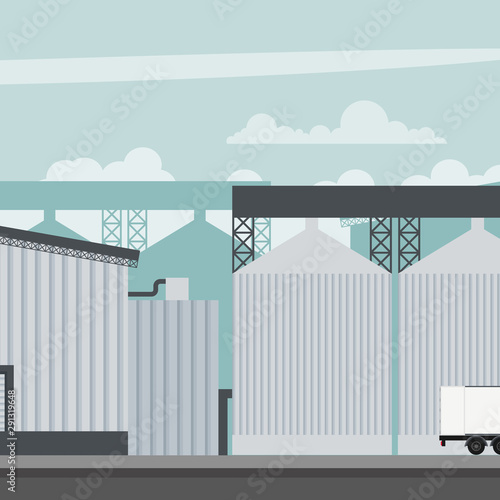 Design of a mill factory of an industrial food company