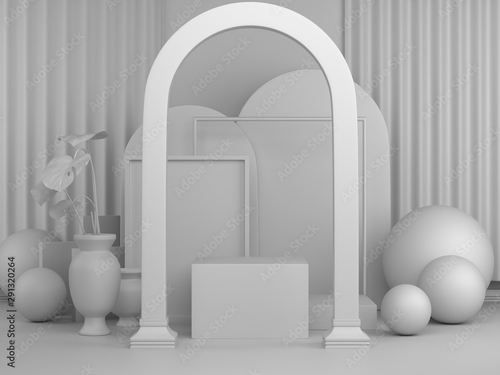 3d render image of white geometric podium background for product or commercial.3d image of abstract podium background. 3d render image of white geometric podium background for product or commercial.3d image of abstract podium background.