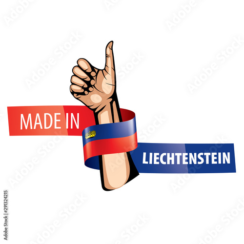 liechtenstein flag, vector illustration on a white background.
