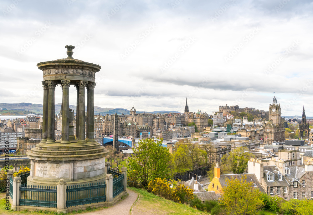 View of Edinburgh in Scotland