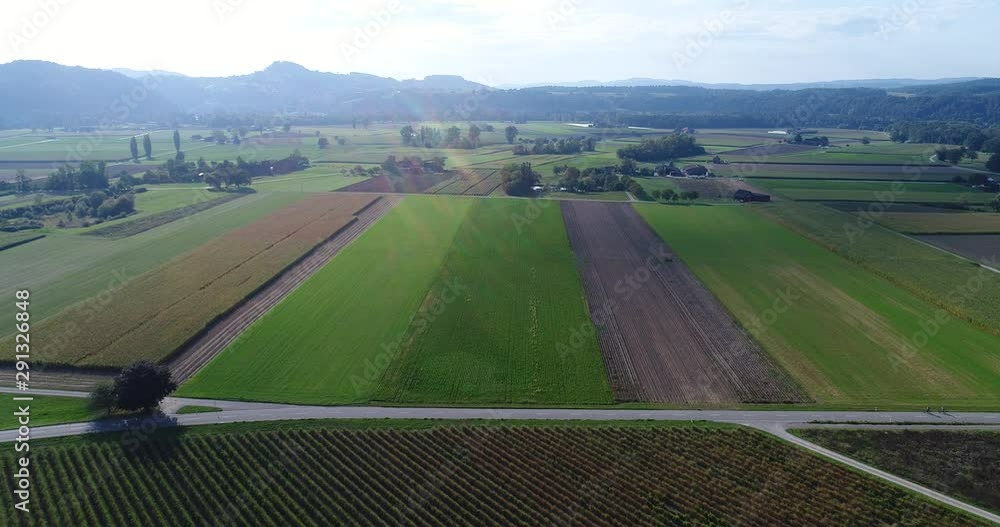 road seen from above in countryside road seen from above in countryside