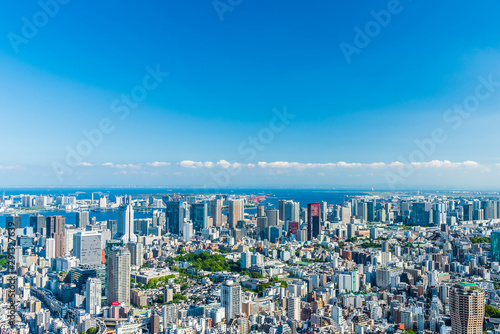 東京の風景 Tokyo city skyline , Japan.