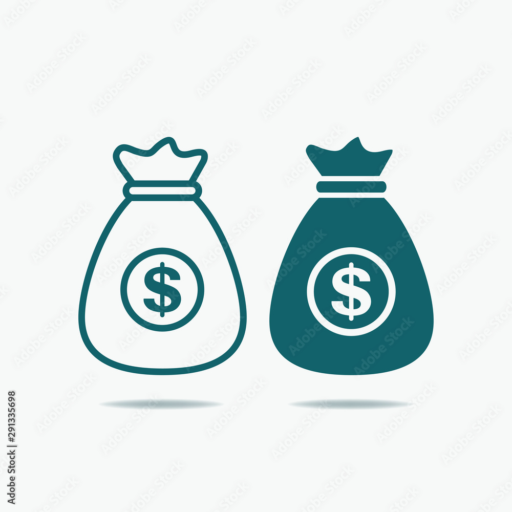 Sack of Money Icon isolated. Vector Illustration Sack of Money Icon isolated. Vector Illustration