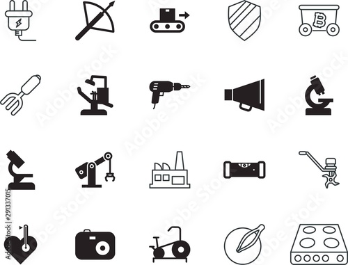 equipment vector icon set such as: eyebrow, chemical, arms, seasonal, dentist, engineering, cryptocurrency, shield, icons, assembly, removal, temperature, photograph, surgery, outlet, cord, armor