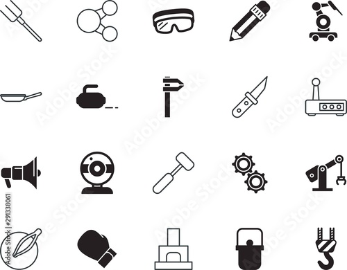 equipment vector icon set such as: live, switch, summer, game, gloves, merry, metric, camping, broadband, engine, spring, document, hammer, announcement, clock, microphone, hook, meter, smart, social