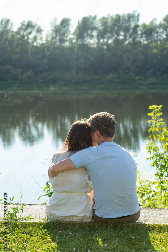 happy romantic couple in love and having fun outdoor in summer day, beauty of nature, harmony concept happy romantic couple in love and having fun outdoor in summer day, beauty of nature, harmony concept