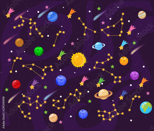 Planets  stars and constellations