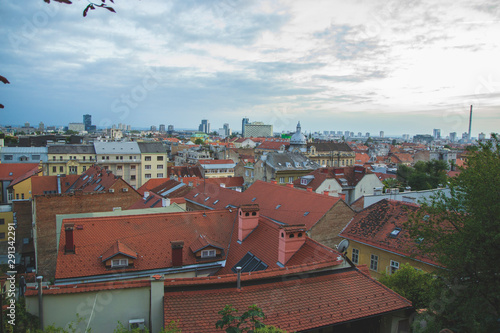 panoramic view of Zagreb Croatia 