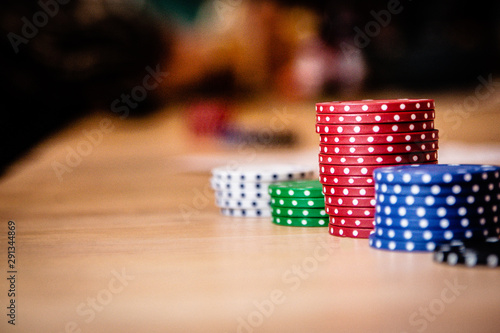 poker chip stack