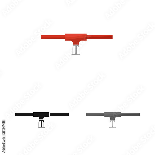 Vector design of system and sprinkler symbol. Set of system and suppression stock symbol for web.