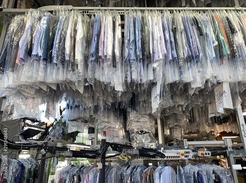 professional dry cleaners service photo